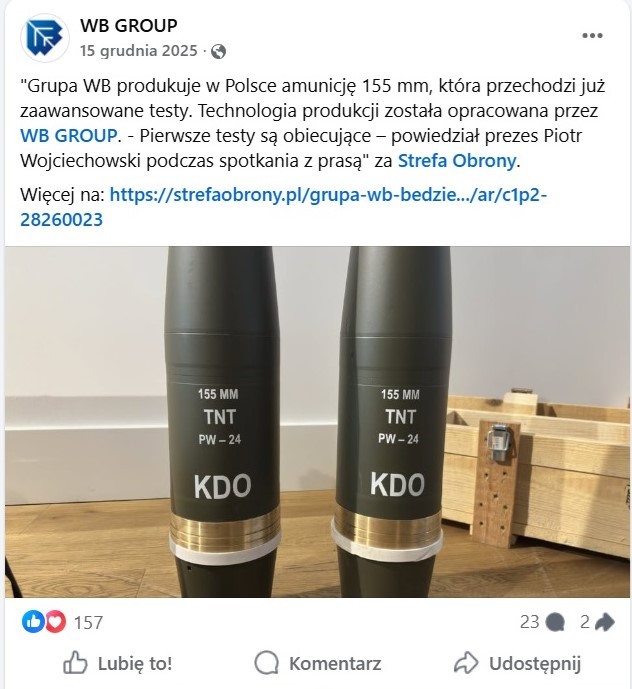 Onet ujawnia. Poznaliśmy beneficjentów SAFE. Miliardy na amunicję od spółki, która dopiero rozpoczyna jej testy