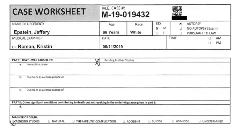 Tajemnica śmierci Epsteina. Na jaw wyszedł istotny element układanki. "Albo kłamią, albo są niekompetentni, albo się mylą"
