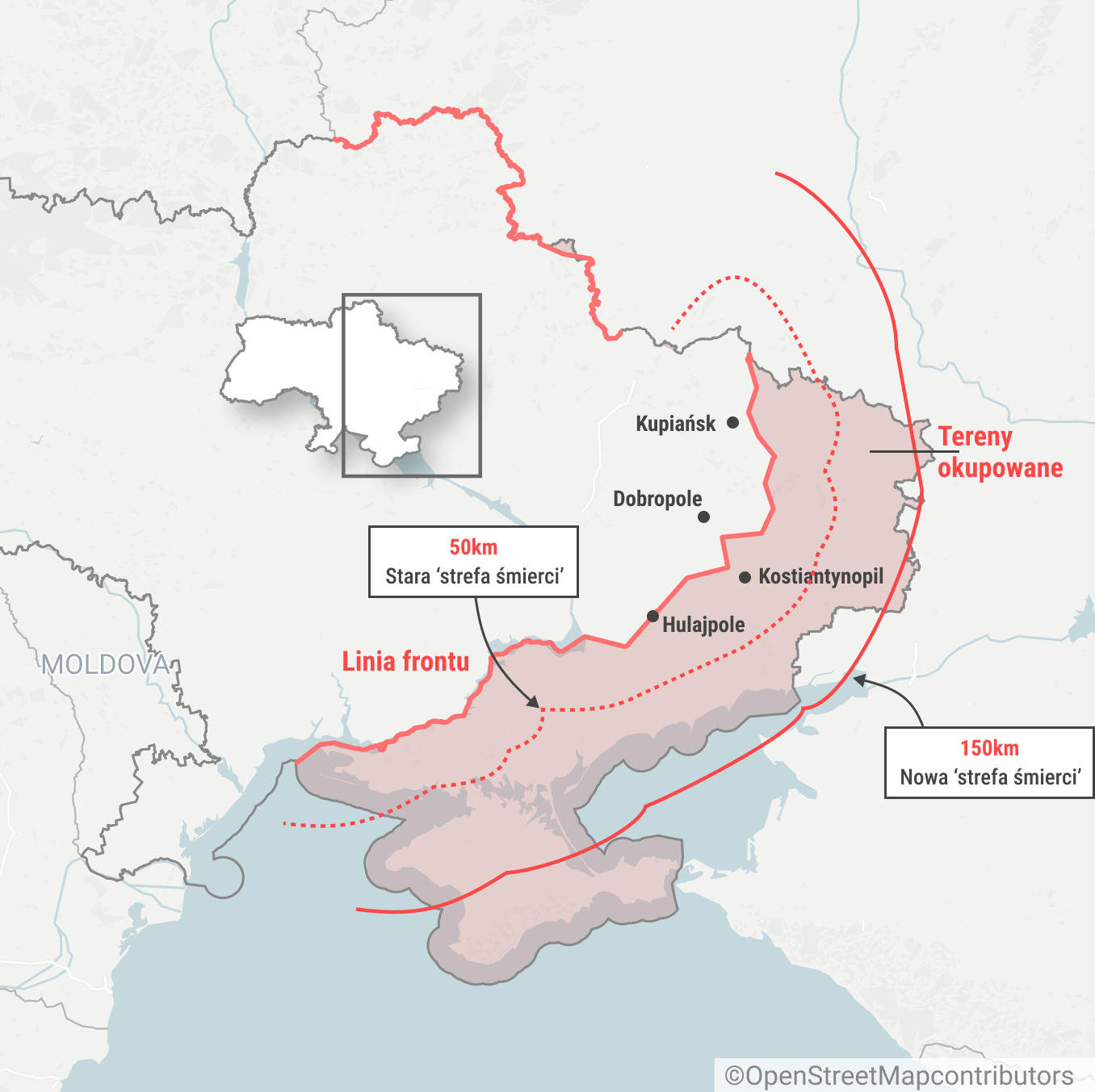 Ukraina wydłuża "strefy śmierci". Rosjanie tracą zaplecze, zanim dotrą na front