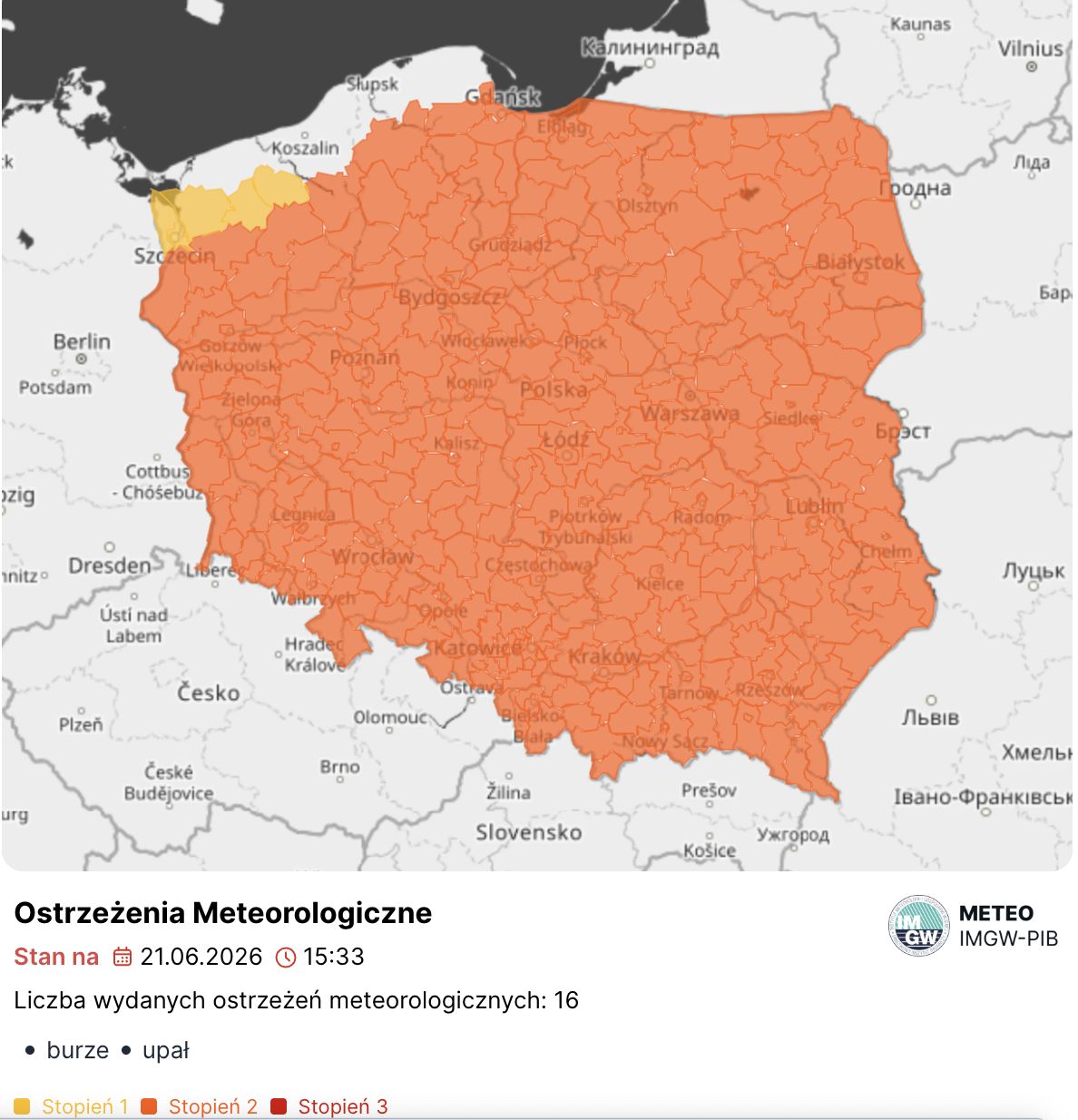 Burze nad Polską. Grad i deszcz taki, że aż zrobiło się biało