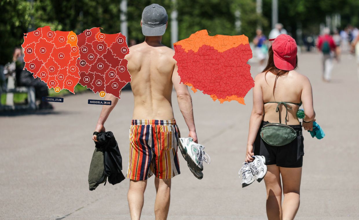 IMGW ostrzega przed burzami. Upał do 42 st. C i alert RCB w całym kraju