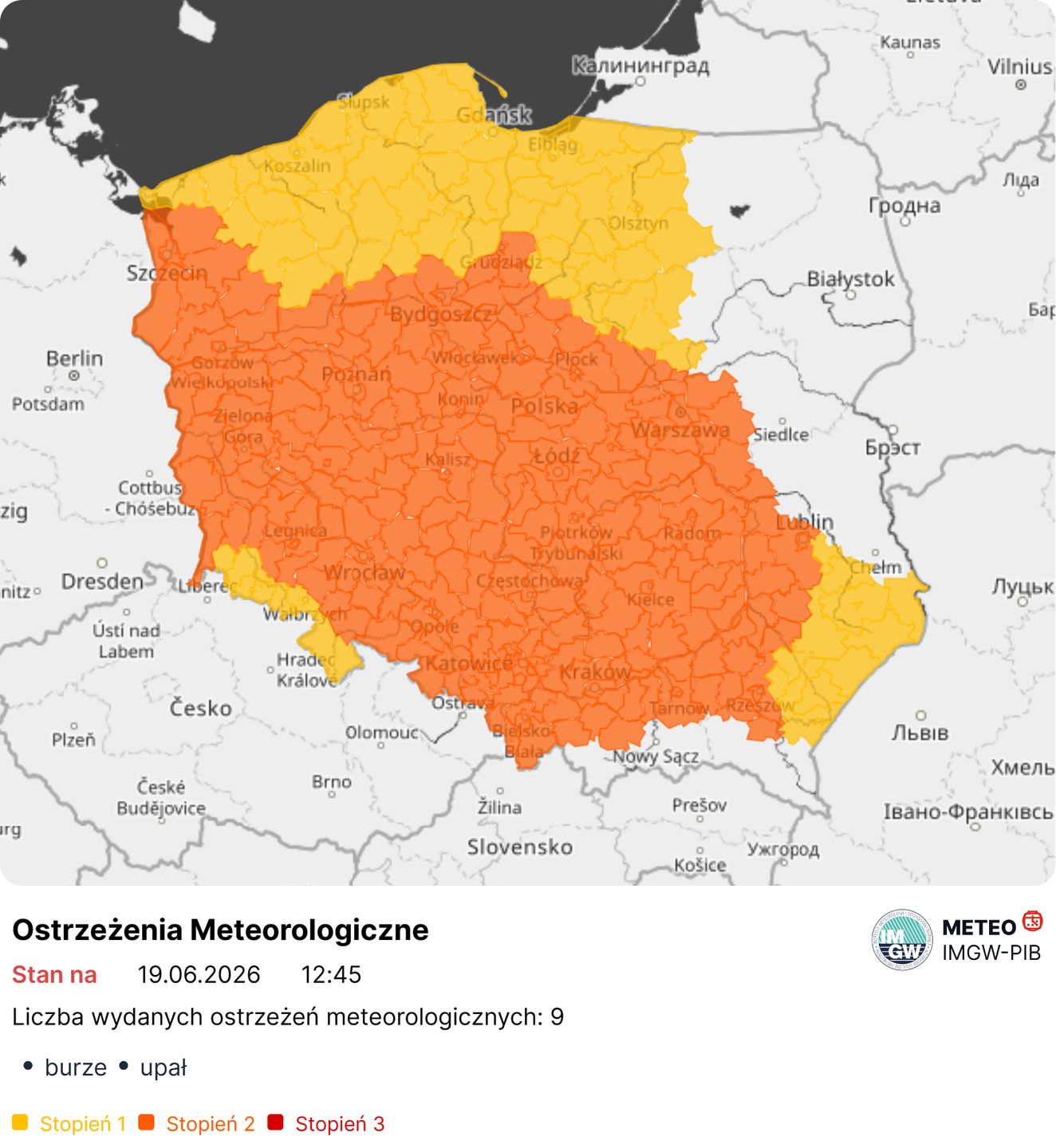 Prawie cała Polska w ostrzeżeniach. IMGW alarmuje przed weekendem