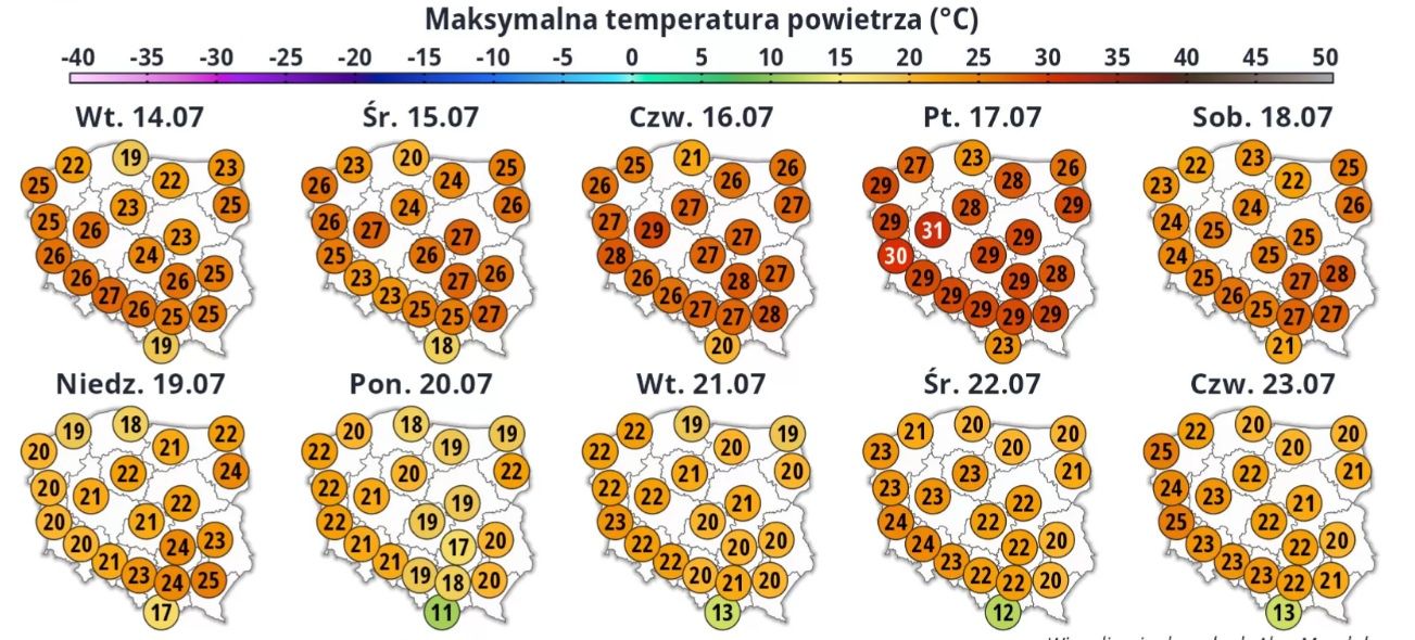 Żar poleje się z nieba. Nadciąga fala upałów, ale po niej zmiana