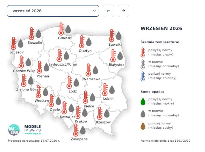 Jaka będzie jesień w pogodzie? Są pierwsze prognozy