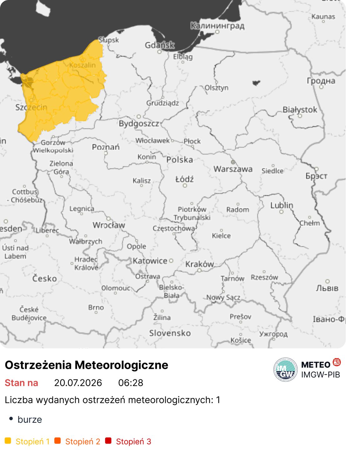 Niebezpieczna pogoda. IMGW wydał ostrzeżenia