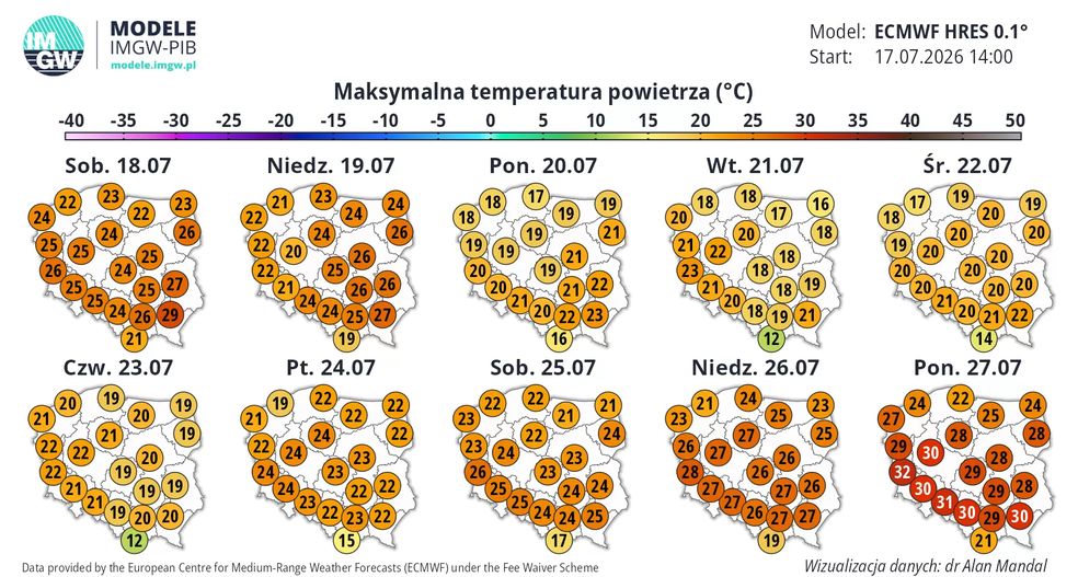 Opady w prognozach. Wiadomo, jak będzie wyglądać pogoda