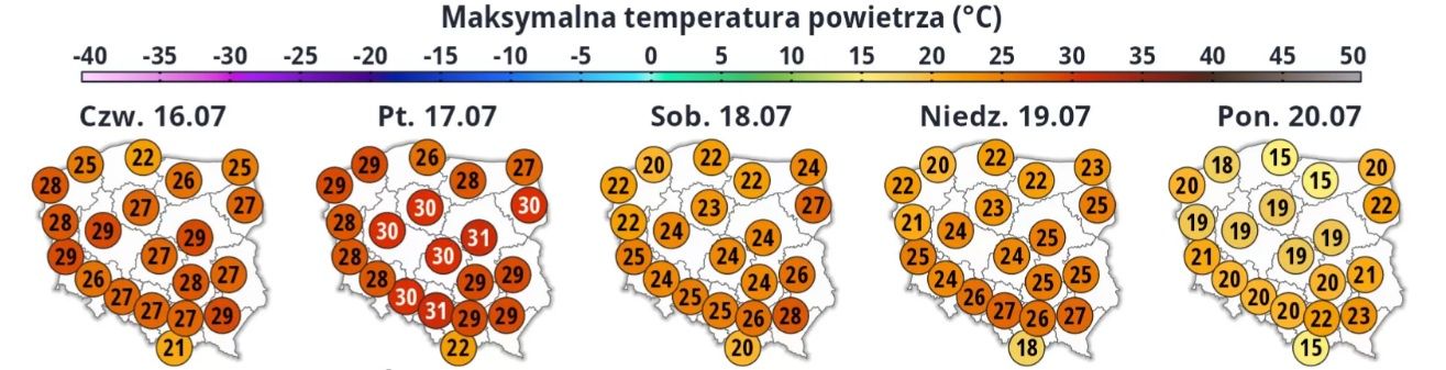 Ostatnie podrygi upałów, niebawem załamanie. Zobacz prognozę na 5 dni