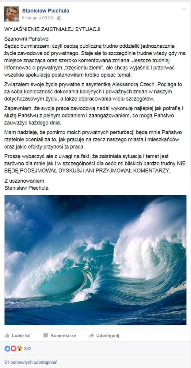 Padły wulgaryzmy. Tak starosta z KO reaguje na pytania o pracę żony
