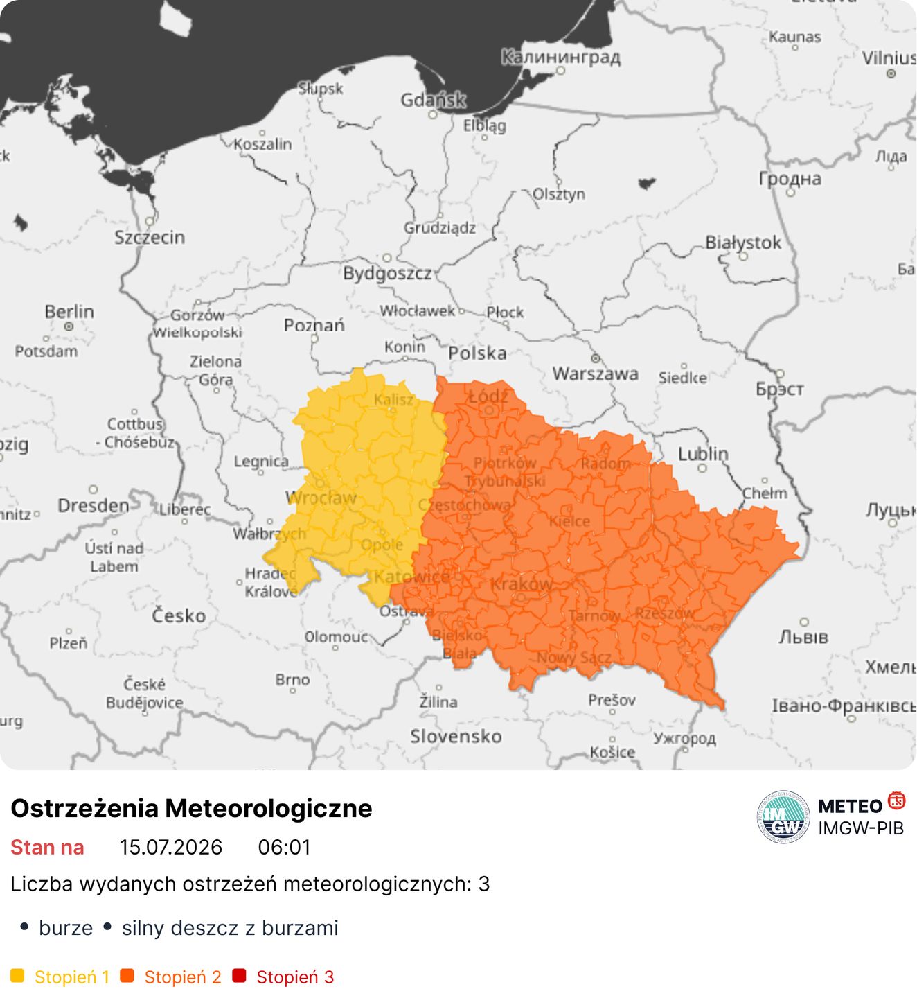 Pilny alert IMGW. Nawałnice nadal krążą nad Polską