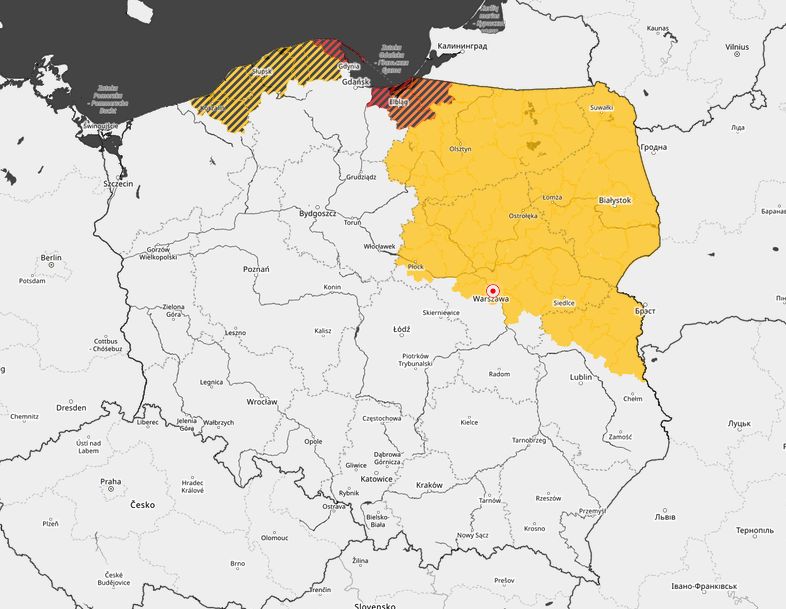 Potężny wiatr. Ostrzeżenia dla kolejnych regionów