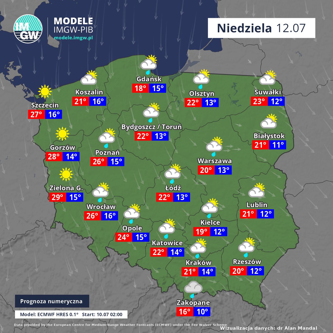 Prognoza pogody na 10 dni. Od chłodu do ekstremalnego upału