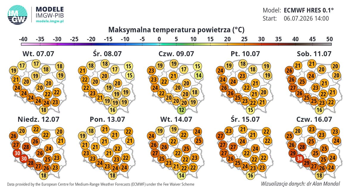 Przed nami chłodniejsze dni, potem wróci 30 stopni. Są nowe prognozy