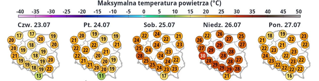 Upał uderzy w Polskę już w niedzielę. Żar poleje się z nieba