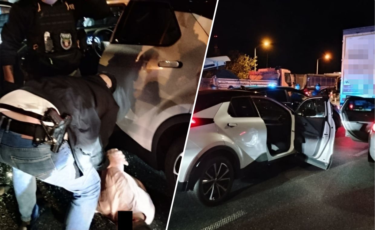 Wypadek na rondzie w Warszawie. Motocyklista zderzył się z samochodem