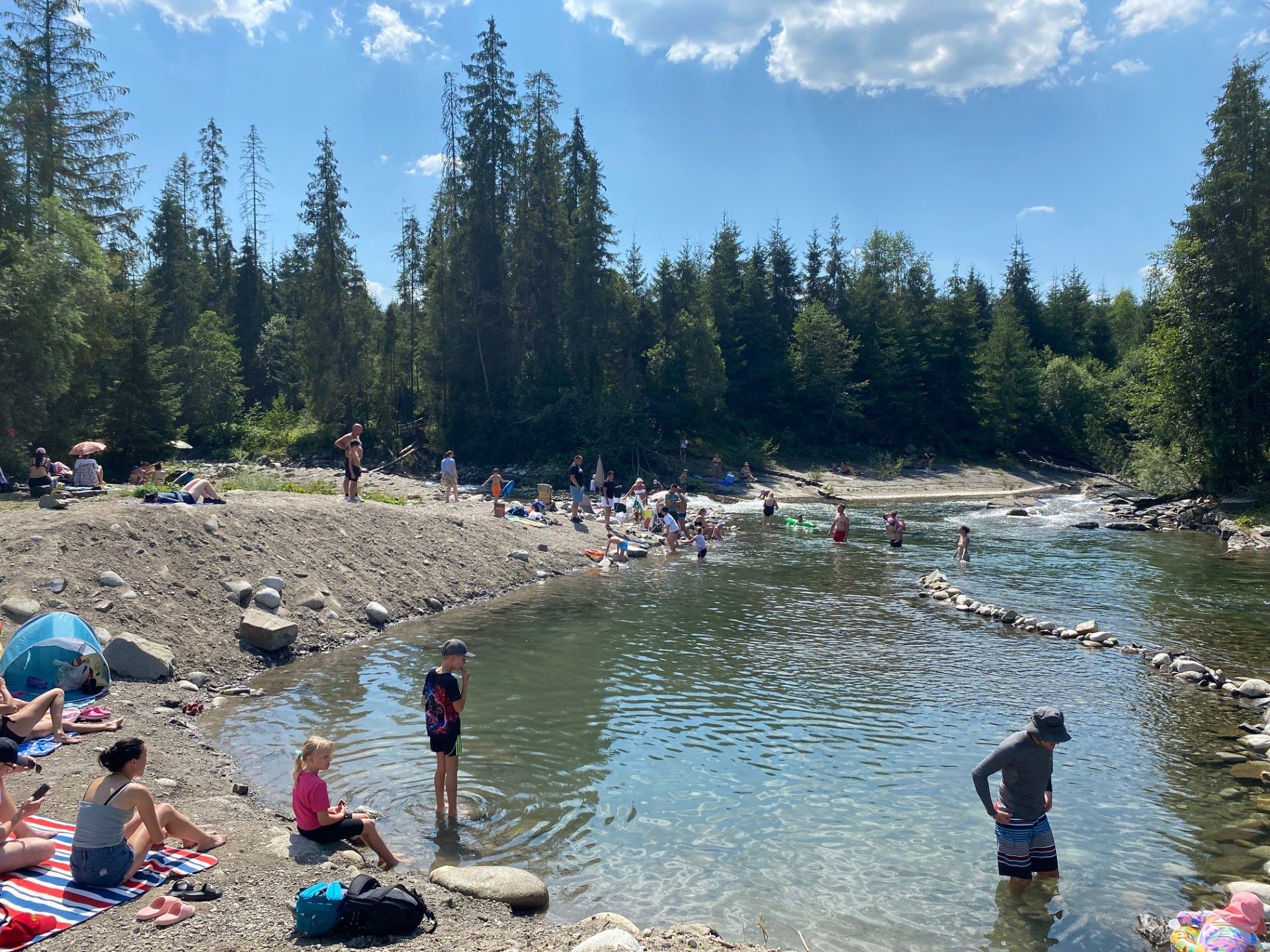 34 stopnie pod Tatrami. Plaże niemal jak nad Bałtykiem