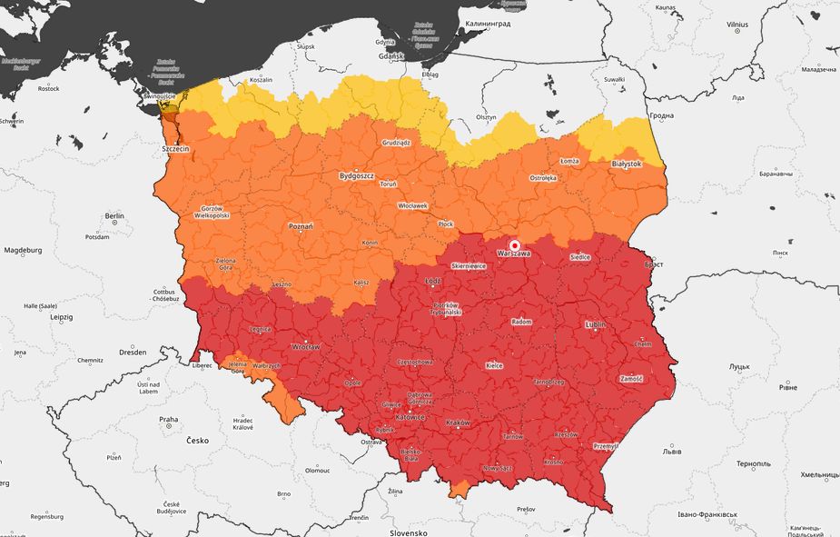 Niemal cała Polska w ostrzeżeniach. Przed nami kolejny upalny dzień