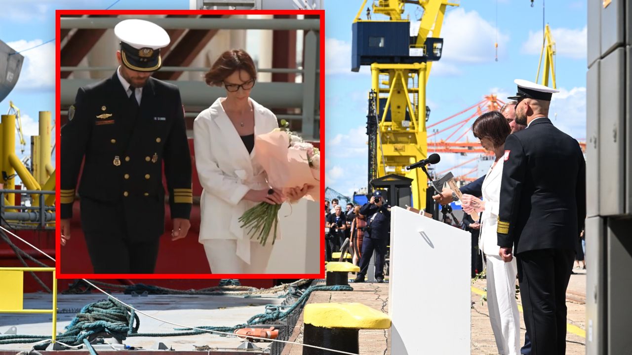 Ochrzcili go w Gdyni. Największy okręt polskiej floty i rachunek większy o miliardy