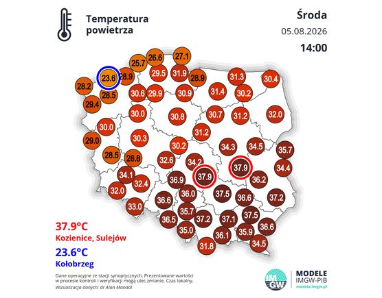 Oto co pokazał termometr koło Przemyśla. Aż przebiło skalę
