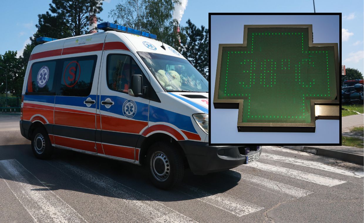 Policja musiała wybić szybę w aucie. W środku zatrzaśnięte niemowlę