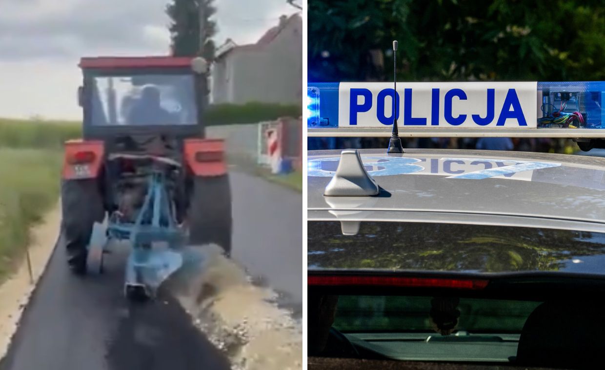 Rolnik zaorał asfalt. Były unijny komisarz interweniuje