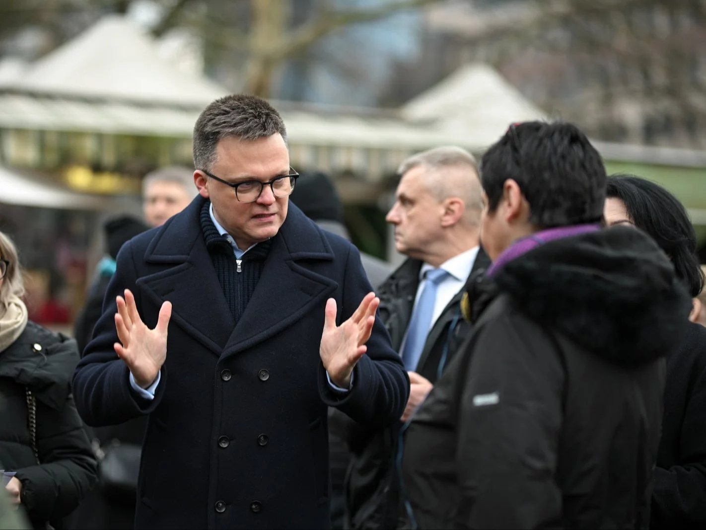 Spięcie na konferencji Hołowni. Tak zareagował marszałek Sejmu