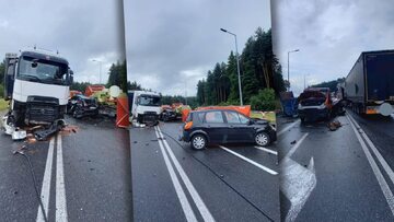 Tragiczny wypadek w Brzesku. Mężczyznę trzeba było wycinać z auta